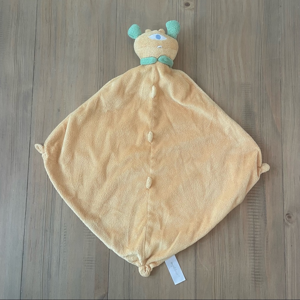 Angel Dear Monster Lovey Security Blanket Mustard Green Baby Infant Toy